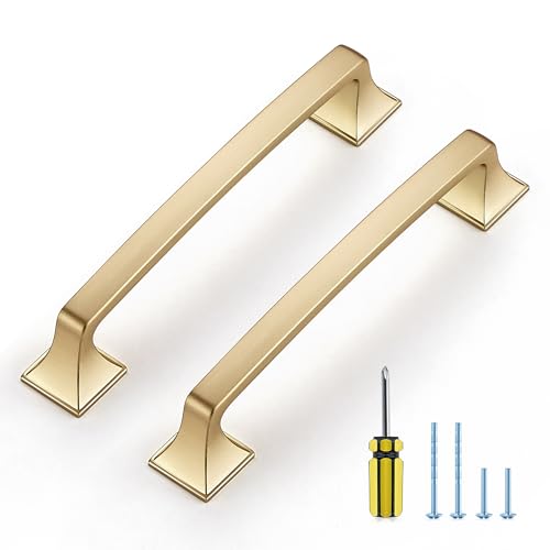 30 Pack Kitchen Cabinet Handles 5 Inch Champagne Bronze Cabinet Pulls - color: Champagne Bronze, size: 5 Inch Hole Centers