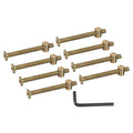 PATIKIL 8 Set Bunk Bed Bolts and Nuts Kit, M8x80mm Furniture Bolts Hex Drive Socket Cap Hardware Replacement for Beds Headboards Chairs - size: M8x80mm