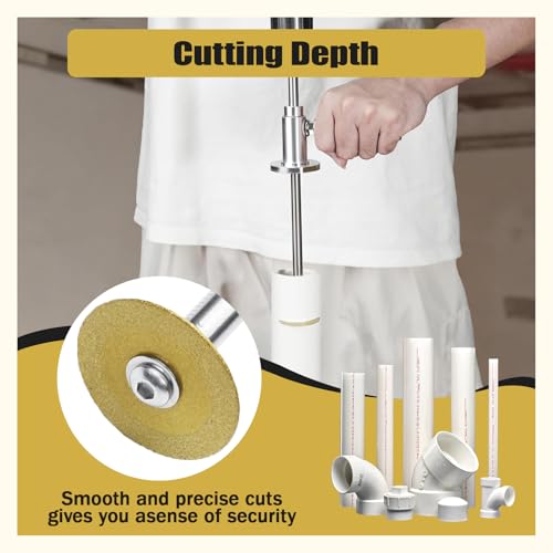 7-Inch PVC Pipe Cutter Tool for Drill-Internal/Inside Pipe Cutting