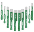 10PCS Green Dry Diamond Drill Bits Set, Tile Drill bit for Granite Marble Tile Ceramic Stone Glass Diamond Hole Saw Kit with Size 3/16,1/4, 5/16, 3/8, 1/2