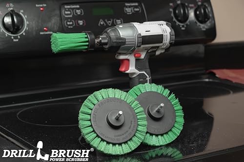Drillbrush Dishwasher Safe Kitchen Appliance Cleaner Brushes for Drill - color: Green