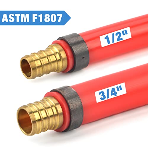 IWISS Angle PEX Crimping Tools Combo Kits for 1/2" & 3/4" Pex Crimp Rings with Go/No-Go Gauge with PEX Pipe Cutter Suits for All US F1807 Standards Copper Rings