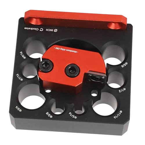 Dowel Maker Jig Kit, Aluminum Alloy 8 Holes Adjustable Drill Milling Dowel Round Rod Auxiliary Tool with Carbide Blade for Wooden Rods Sticks Woodworking
