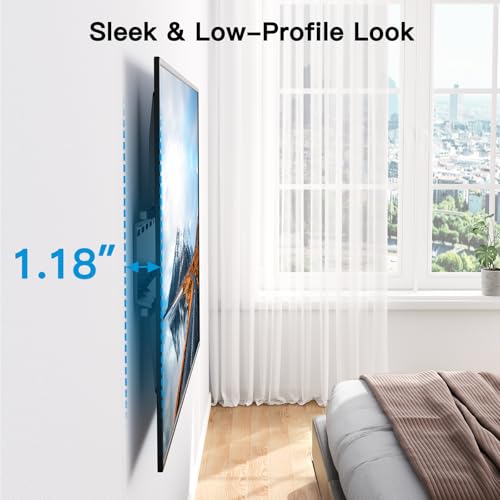 PERLESMITH Ultra Slim Fixed TV Wall Mount for 26–60 inch TVs up to 115 lbs - size: 26-60" Fixed TV Wall Mount