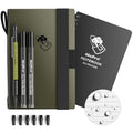 Nicpro Waterproof Notebook with 1.3mm Mechanical Pencil, TPU Fabric Cover | 4.8"x7" Stone Paper Notebook, 1.3mm Carpenter Pencil with Lead Refill & Eraser for Outdoor Journal Travel Drafting Drawing - style: MP2000 Mechanical Pen