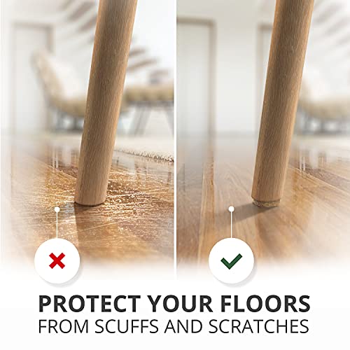 Best Felt Furniture Pads X-PROTECTOR - 48 Premium Chair Felt Pads Floor Protector for Furniture Feet Wood Hardwood Floors - Protect Your Hard Floors! (Beige) (Pack of 3) - size: 48 PCS 1" Beige, Round (Pack of 3)