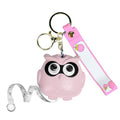 Cute Pink Owl Fashion Measuring Tape 79", Sewing Gifts w/Keychain - color: A20-Pink Owl
