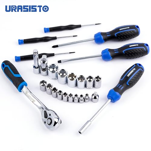 URASISTO 366 Piece Home Repair Tool Kit, Auto Repair Tool Set, General Home Toolbox Storage Case with Drawer, General Household Tool Kit