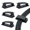 Cable Clips 50PCS, Self Adhesive Cable Management Clips, Cord Organizer Wire Clips Cord Holder for Appliances PC Wall Ethernet Cable Under Desk Nightstand Home Office Car - size: Large-50Pack