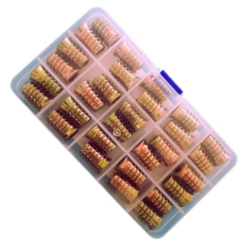 30pcs Threaded Inserts for Wood, 3/8"-16x25mm Screw in Nut Fasteners - size: 3/8"-16 x 25mm