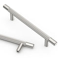 Asidrama 10 Pack 5 Inch(128mm) Brushed Satin Nickel Knurled Kitchen Cabinet Handles, Cabinet Pulls Kitchen Cabinet Hardware for Cupboard Drawer Pulls - color: Brushed Satin Nickel, size: 5" Hole Center