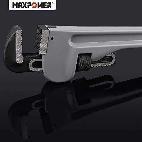 MAXPOWER 24 inch Pipe Wrench, 3 inch Jaw Opening - size: 24-inch, style: Straight Pipe Wrench