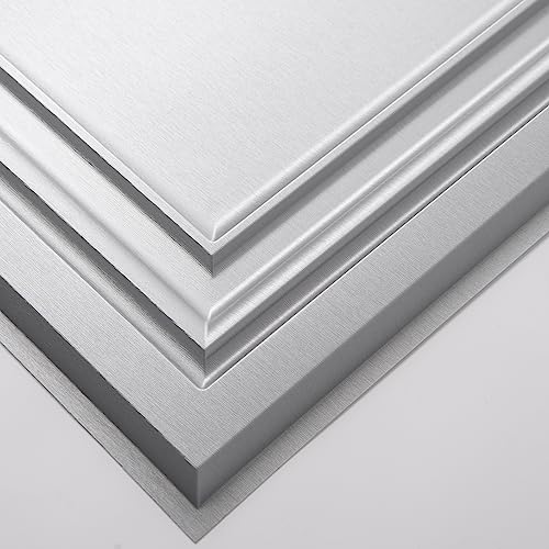 Art3d Paintable 3D Ceiling Tiles, 2 x 2 ft, 13-Pack, Argent Silver - color: Brushed Silver, size: 24"x24"