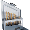 13Pcs(1/16"-1/4") Cobalt Left Hand Drill Bit Set Jobber Length - size: 13pcs Left Hand, 1/16"-1/4"