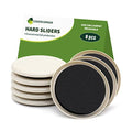 Furniture Sliders for Carpet 8 PCS - 3 1/2" Beige - size: 8 PCS 3 1/2 inch Beige