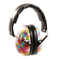 BANZ Kidz Earmuffs 2 Years & Older - Loud Noise Cancelling, Size Adjustable - color: Geo Print