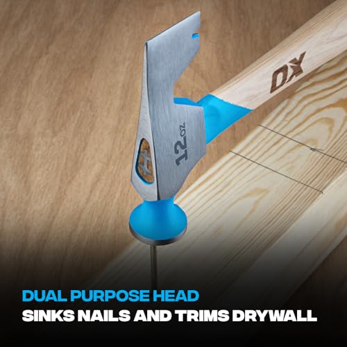 OX 12 oz Drywall Hammer Hatchet Combo - Nail & Wall Puller, Milled Face - style: 12-oz Drywall Hammer