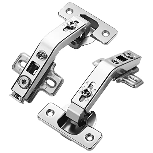 Chibery 2 Pack 1 Pairs 135° Lazy Susan Hinge, Full Overlay Concealed for Corner Kitchen Cabinet Replacement Hardware, Cupboard Folded, Folden Door - color: 135°