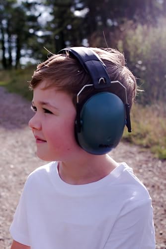 BANZ Kidz Earmuffs 2 Years & Older - Loud Noise Cancelling, Size Adjustable - color: Dark Green