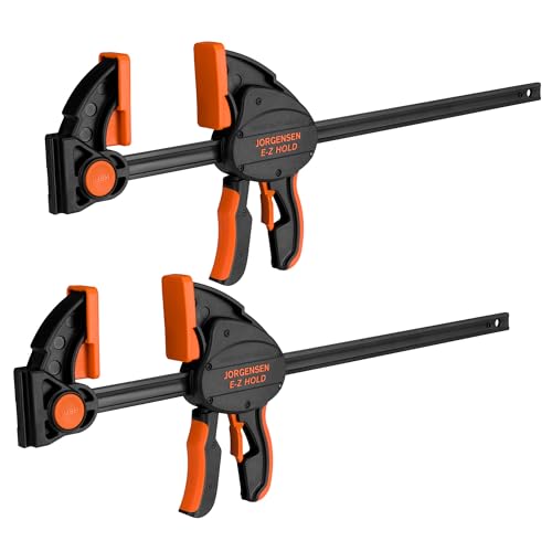 JORGENSEN E-Z Hold 2-Pack 18" 800LBS Heavy Duty Woodworking Bar Clamps - size: 18 inch