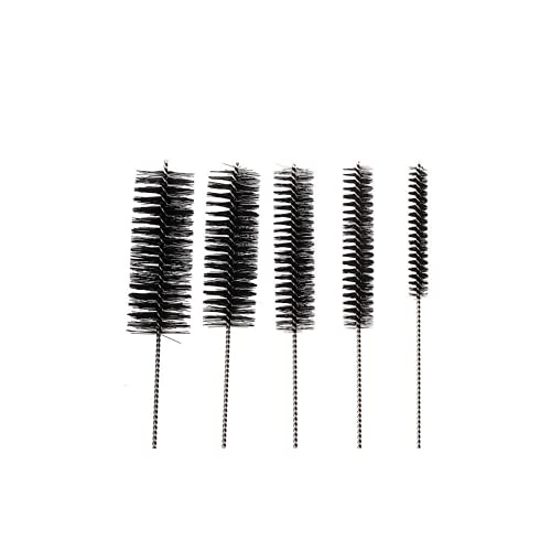 10" Extra Long Tube Brush Set - Large 5 Pack - Black - color: Black, size: Large 5 Pack (8mm 12mm 16mm 20mm 24 mm)