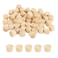 MECCANIXITY 100 Pcs Wood Plugs, 13/32" Flat Head Wood Plugs for Screw Holes Wooden Screw Hole Covers for Furniture Cabinets DIY Projects Assortment Kit - size: 13/32"