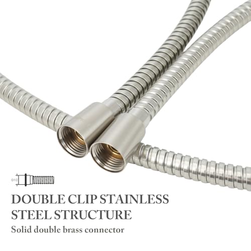 79 Inch Shower Hose Replacement, Stainless Steel, Brushed Nickel - color: 79"-Brushed Nickel