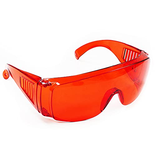 EZGO Dental Lab Safety Glasses, Anti-Fog Goggle Eyewear Protective Eye Shield Safety Glasses for Teeth Whitening Curing Light