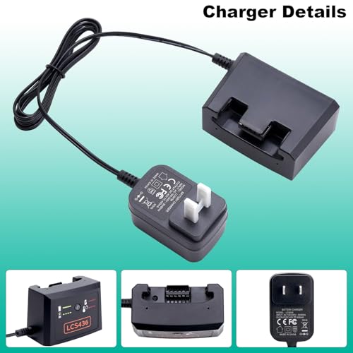 40V Battery Charger LCS436 Compatible with Black and Decker 36V and 40V Max Lithium Battery, Compatible with Black & Decker 40 Volt Charger for LBX2040 LBX1540 LBX2540 LBXR36 LBXR2036