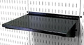 Wall Control Shelf 12in Deep Pegboard Shelf Assembly Pegboard and Slotted Tool Board - Black - color: Black