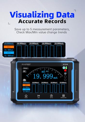 【FNRSI 2C53P Plus Upgraded with Carrying CASE】 3in1 Oscilloscope/Multimeter/DDS Signal Generator Tablet Touch Screen Portable Digital Automotive Oscilloscope 2 Channel 50MHz Bandwidth 250Ms/S Counts