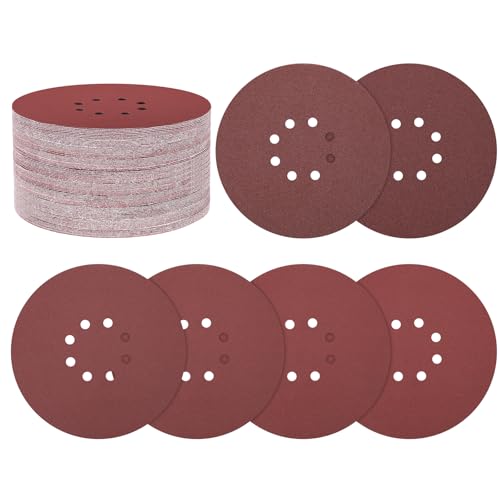 30Pcs Sanding Disc 9Inch 8 Hole Hook and Loop Sanding Paper - size: 9 Inch(80/100/120/180/240/400 Grit)