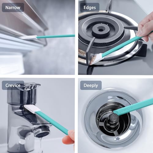 Lumkew Crevice Cleaning Brush Tool Toilet Seat Crack Gaps Cleaner, 40pcs