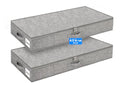 punemi 4.5 in Tall Low Profile Under Bed Storage Containers, 2 Pack, Grey - color: Grey, size: 2 Pack-4.5 inch Tall-Structured