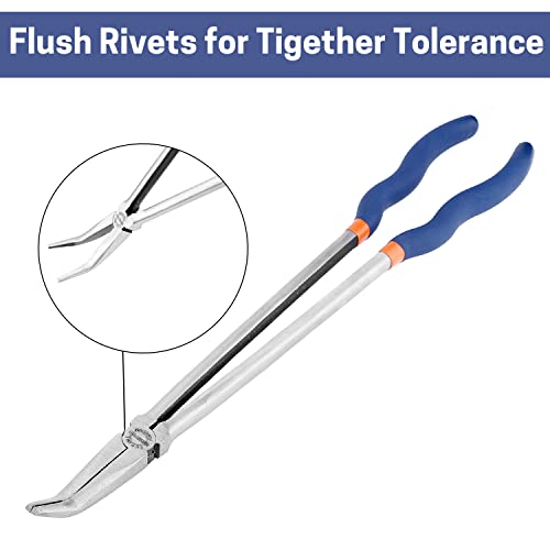 16'' Extra Long Needle Nose Pliers for Narrow and Limited Spaces - style: 16'' 45 Degree Angle