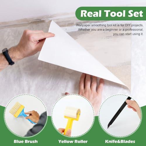 Wallpaper Smoothing Tool kit 17Pcs Wallpaper Tools Kits Smoother Tools Set