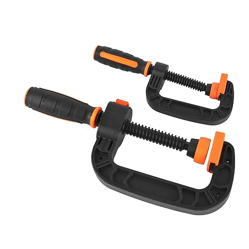 Plastic C Clamp, 2Pcs Quick Grip C Clamp Rapid Release Button for Household Clamping Projects, Pwshymicum1vaq6xz