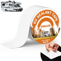 WELLUCK RV Roof Tape Sealant Roofing Tape, 4 Inch X 50 Foot Natural White RV Tape for Roof Repair Camper Trailer Boat Sealing Leak Repair, UV & Waterproof - style: 4inch x 50ft