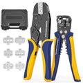 haisstronica Quick Change Crimping Tool Kit, 6 Dies, Wire Stripper