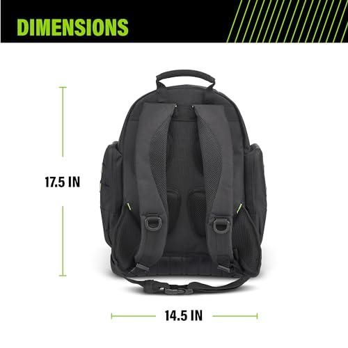 AWP Extreme Tool Backpack, 23 Tool Storage Pouch Pockets, 1 Pack, Black