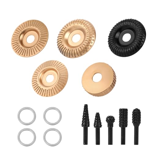 14pcs Angle Grinder Wood Carving Discs Set for 4" or 4.5" Angle Grinders
