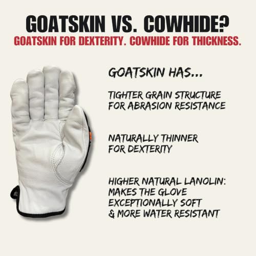Cestus 3219, Goatskin Leather Impact Gloves, ANSI Cut A5 - size: Medium
