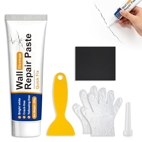 Drywall Repair Kit, Wall Mending Agent with Scraper, Wall Patch Repair Kit, Simple Filling of Wall Holes＆Efficient Crack Repair