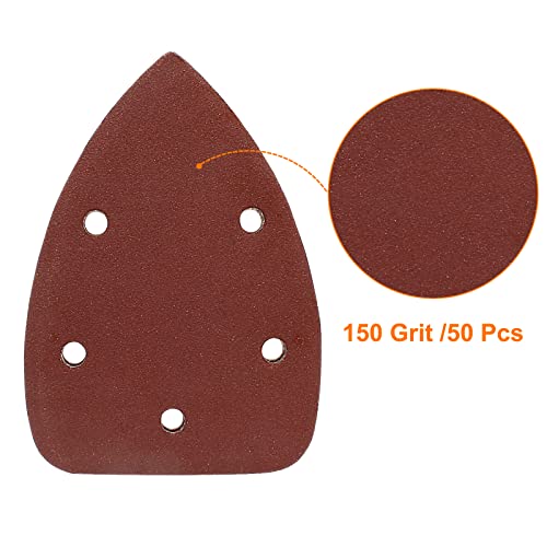 Mouse Detail Sander Sandpaper, 150 Grit, 50 Pcs - size: 150 Grit - 50 Pcs