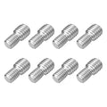 uxcell M8x10mm to M10x10mm Double End Threaded Stud Screw Bolt, 8Pcs 304 Stainless Steel Thread Reducer Adapter for Furniture Machinery Assembly Fastener - size: M8x10mm to M10x10mm