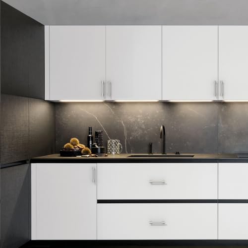 Brushed Nickel Knurled Cabinet Handles Kitchen Pulls 3.75 Inch 10 Pack - color: Brush Satin Nickel, size: 3.75" Hole Center