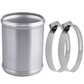 AC PERFORMANCE 3" (76mm) OD Aluminum Alloy Hose Joiner Silicone Pipe Connector Bead, 4" Length with 304 SS Clamps - size: 3" (76mm)