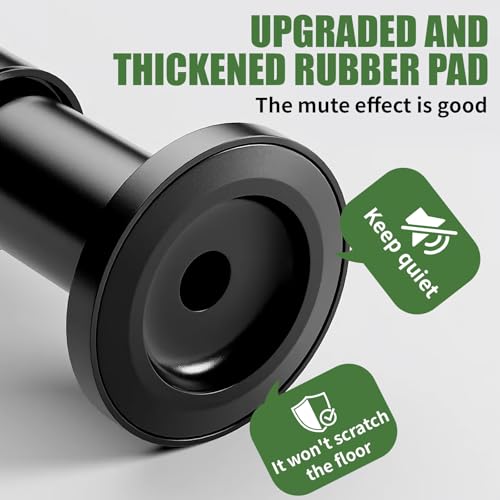 Furniture Legs Metal Adjustable 4 Pcs 11.8-20.5 inch, Adjustable Cabinet Legs for Sofa/Bed/Chair/Dresser/Table, Bed Center Slat Support Legs, Black - size: 11.8-20.5" (4pcs)