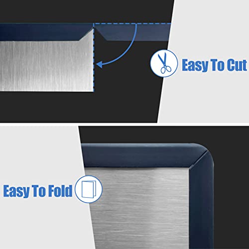Rubber Edge Trim, Self-Adhesive U Channel Rubber Edge Trim, U Shaped Edge Protector for Mirror and Glasses, EPDM Material, Slot Width 1/8"(3mm), Length 10 Ft, Black - size: Fit 1/8"- L10'