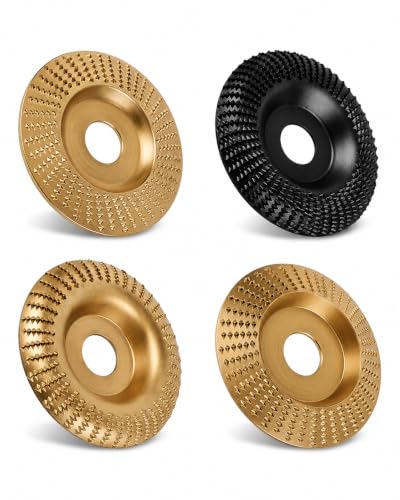 4PCS Angle Grinder Polishing Pad, Wood Carving Disc Set